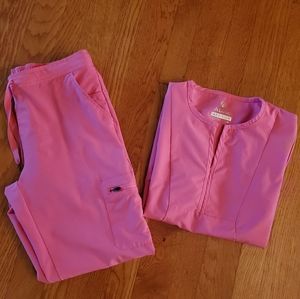 Adar pink scrub set. Size medium